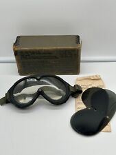 Vintage Military Issue Goggles Sun Wind and Dust 8465-01-004-2893 Date 1980 picture