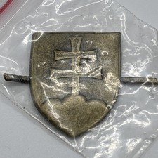 Vintage Czech Czechoslovakian Military Uniform Insignia Badge Pin Medal T239