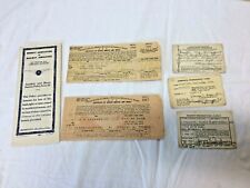 Vtg 1940s US Railroad Army Insurance Registration Documents Identification Paper picture