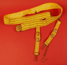 Soviet Russian Navy Officer Dress Belt + Dagger Hangers 1970s-80s Naval Uniform