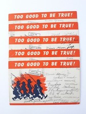 Too Good To Be True Military Comic Postcard WWII 1943 Goin' On Maneuvers Posted
