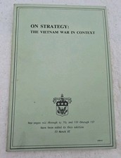 On Strategy . The Vietnam War In Context Book , 