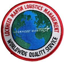 Vintage NOS New Lockheed Martin Logistics Management Factory Patch 4” picture