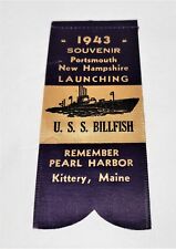 WW2 Submarine Launch Ribbon U.S.S. BILLFISH picture