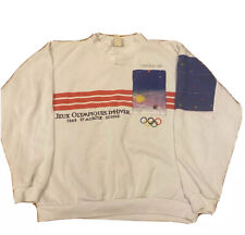 Vintage 1980 Adidas Moscow Olympic Olympiad Games Sweatshirt 80s Trefoil Logo Lg picture
