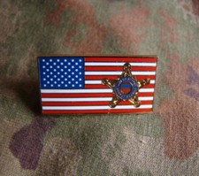 US UNITED STATES SECRET SERVICE METAL (USSS) FLAG LAPEL PIN BADGE
