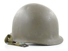Original & Unusual U.S. M1 Helmet Shell W/ WWII OD#7 Chinstraps Prototype/Clone? picture
