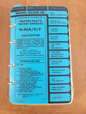 VTG NATOPS Pilot POCKET CHECKLIST H-46A Sea Knight HELICOPTER  1978 picture