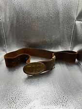 civil war us u.s. army union em enlisted man's leather belt & brass buckle 1860s picture