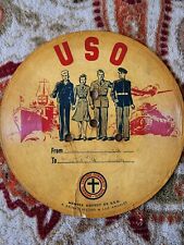 USO Letter on a Record Voice Recording World War II Vintage picture