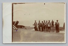 Antique WW1 Real Photo RPPC Postcard BULGARIAN ? Soldiers in UNIFROM / Bulgaria