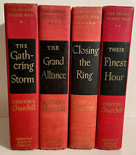 Winston S. Churchill THE SECOND WORLD WAR  Lot of 4 Houghton Mifflin - HC GC picture