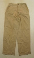 WW2 US Army M1945 Cotton Khaki Trousers Small Size Original WWII Chinos EXC COND