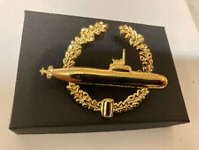 GERMANY NAVY GOLD TYPE 212 CLASS SUB PROTOTYPE SUBMARINE BADGE / INSIGNIA picture