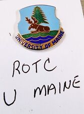 US Army unit insignia pin ROTC UNIVERSITY MAINE picture