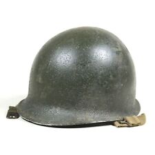WWII US M1 HELMET FIXED BALE LOOPS FRONT SEAM FS FB MCCORD EARLY BRASS  picture