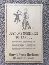 Vintage 1945 WW2 V-E Newspaper Advertising Print Ad Nyack NY Harry's Hardware picture