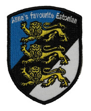 Anna's Favourite Estonian Three Lions Shield Morale Patch Military Hook Badge