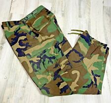 Medium Regular US Military Issue Woodland Camo BDU Uniform Pants picture