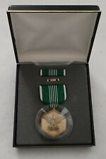 US Military Medal With Ribbon and Pin For Merit In Original Case picture