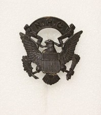 ROTC/Academy Hat Badge - Eagle w/N.H.C. - nhm, s/b - ROTC 3002