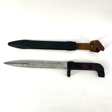 Vintage Bulgarian Military 11" Dress Dagger Knife Diamond Proof Cold War Set