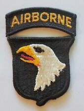 US ARMY 101ST AIRBORNE DIVISION WITH AIRBORNE TAB PATCH - US GOV'T ISSUE USGI picture