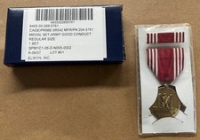 Army Good Conduct Medal and Ribbon Set- Genuine U.S-New in box