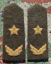 Chinese Army 1-star General shoulder boards. Embroidered