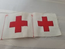 Vintage Red Cross Patch x2 Medical Medic Humanitarian  2 Patches