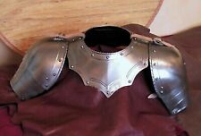 Medieval knight Armor Pair of pauldrons & gorget shoulder Larp Armor Replica gif picture