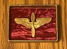 Vintage US Airforce Aviator Pilot Propeller Pin Wings picture