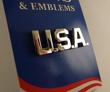 BRAND NEW Lapel Pin Silver Tone United States Of America U.S.A. 1