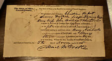 Civil War Maj. Dan McCook - killed in Morgan’s Raid Ohio, 1835 signed document picture