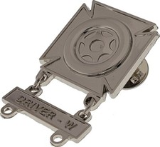 U.S. Army DRIVER BADGE  with W BAR TAB - DRIVER - W Silver Plated