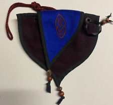 Suede Pouch Coin Bag for Renaissance Medieval Waist Belt Cosplay Costume Blue picture