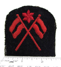 Vintage British Royal Navy Leading Signalman Wool Patch Dress Trade Badge