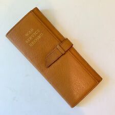Vintage WWII War Service Record Holder Case Wallet Leather picture
