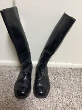 Vintage Leather Black Boots Soviet Russian Red Army Officer Uniform Size10c US picture