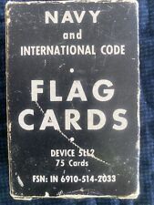Navy and International Code Flag Cards, USN, Fun challenge card game mariners picture
