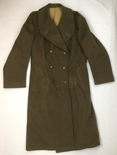 Swiss Military ARMEE BFH 3 Mens 3-4 Army Olive Green Wool Trench Coat Jacket WW2 picture