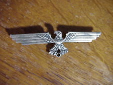 WWII GERMAN Army Eagle Wings STERLING SILVER PIN picture