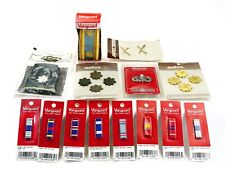 New Vanguard US Military Pin Lot Stripes Ribbon Rifle Rank Insignia Army - A picture