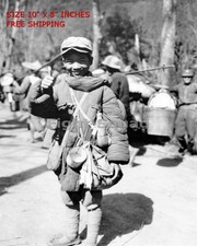 WW2 8x10 Photo 1944 Burma 13-year-old Chinese military Chen Youli O2234