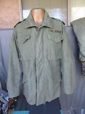 OD M65 Field Jacket, M1965 Coat with Brass Zipper, SMALL REGULAR picture