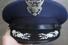 US Air Force Bancroft Military Officer Cap 7 1/4 Clouds And Darts picture