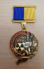 Nice Medal 100% CHERNOBYL USSR LIQUIDATOR Union Nuclear Tragedy 1986-1990 picture
