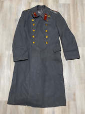 Vintage Overcoat Wool Soviet Era Military Uniform Officer . Size 50-4. picture