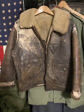RARE Wwii USAAF Aero Made AN-6553 Shearling Bomber Jacket Size 40 picture