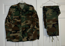 Army NAVY Marine - Woodland Combat CAMO Uniform - Coat & Pants - MEDIUM REGULAR picture